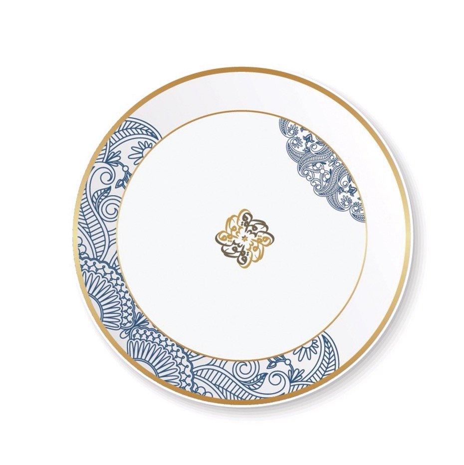 A custom-designed plate