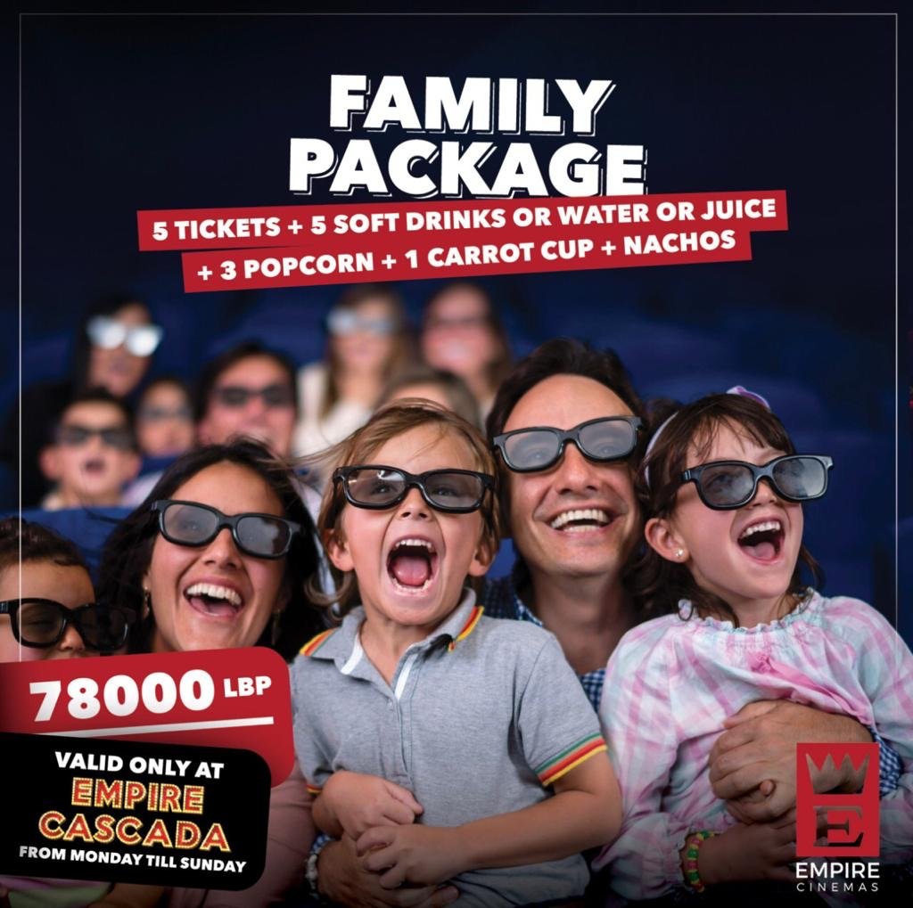 Empire Cinemas Family Package ad