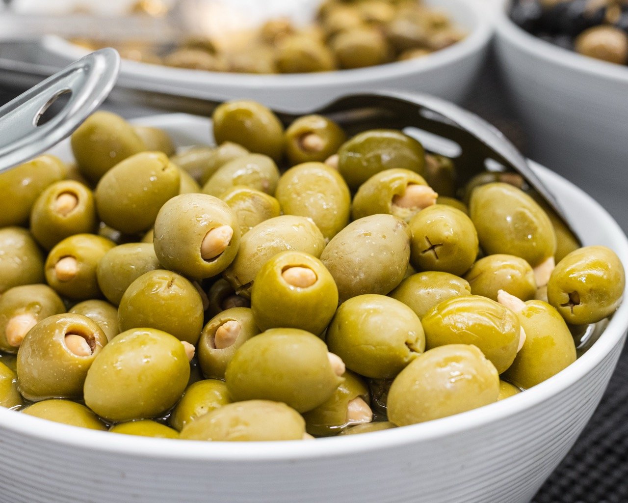 Bowl of fresh olives