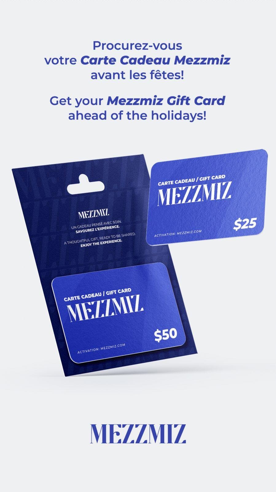 Blue gift cards