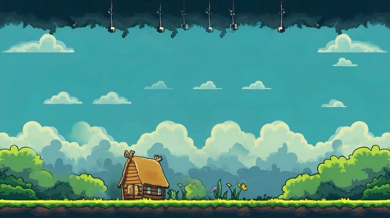 A branded game background