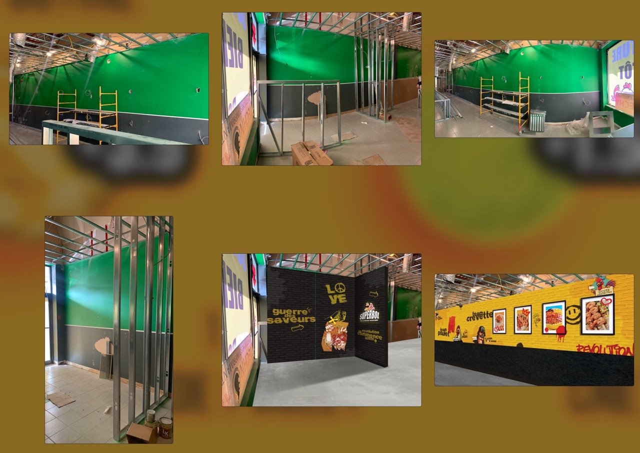 Internal branding during construction