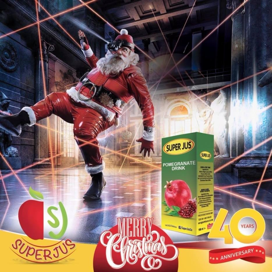 Christmas greeting social media post