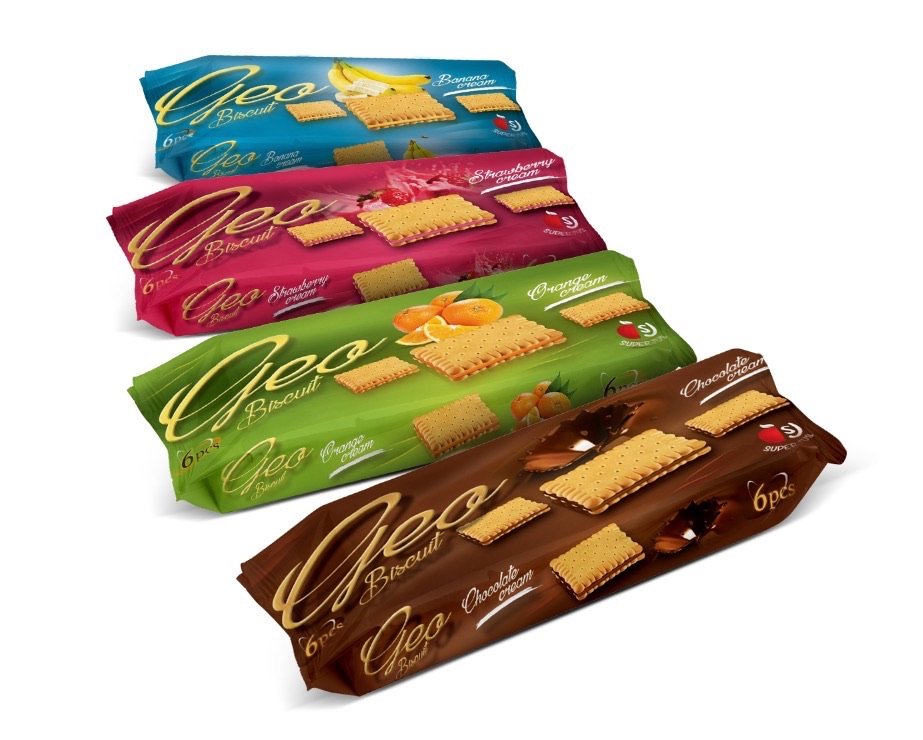 Geo biscuit wrappers