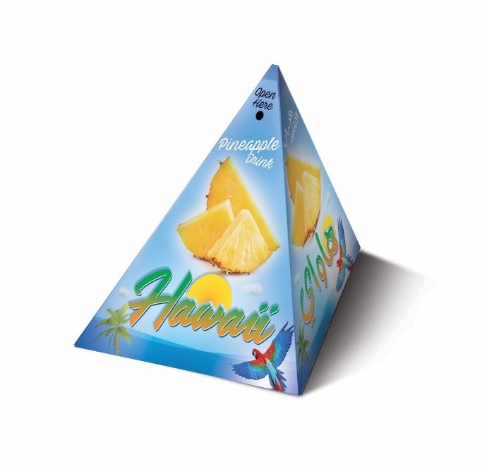Pyramid juice box