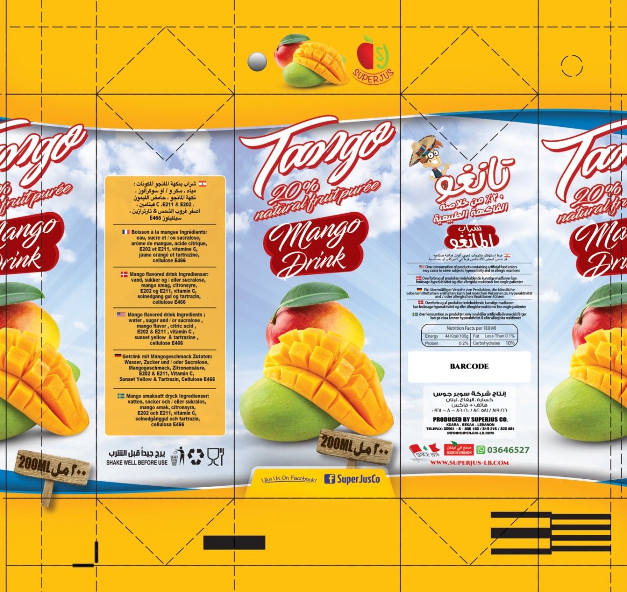 Tango box die-cut