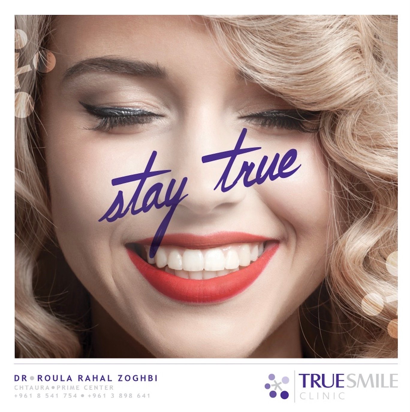 A brand campaign post that says Stay True