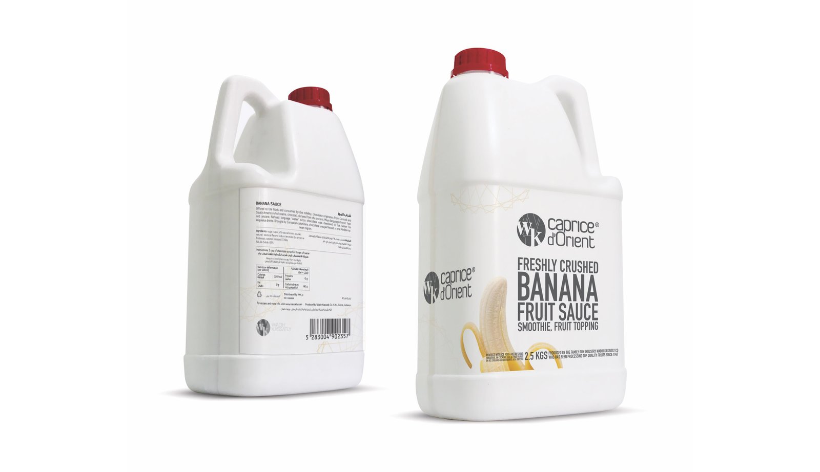 Bulk packaging for banana syrup